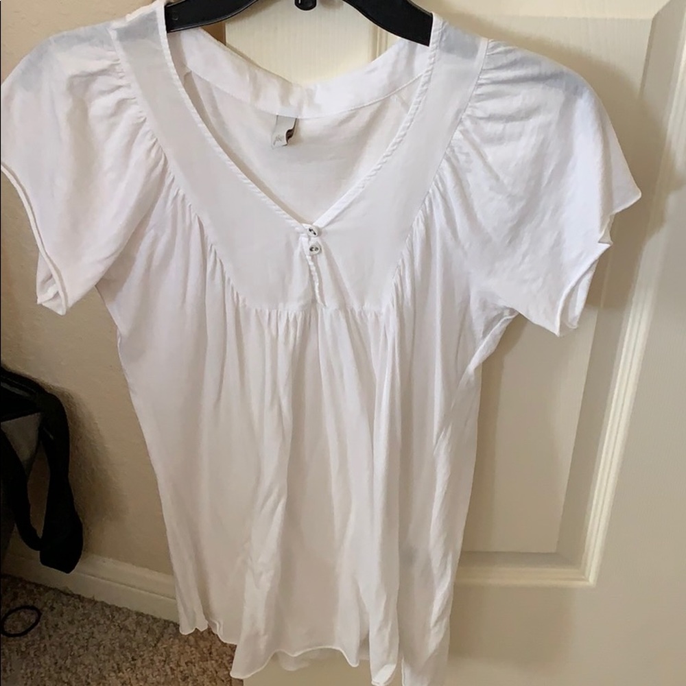 Joie cotton flutter sleeve tee